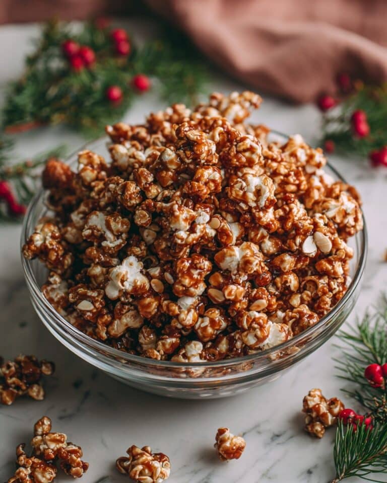 Christmas Spiced Caramel Popcorn Recipe