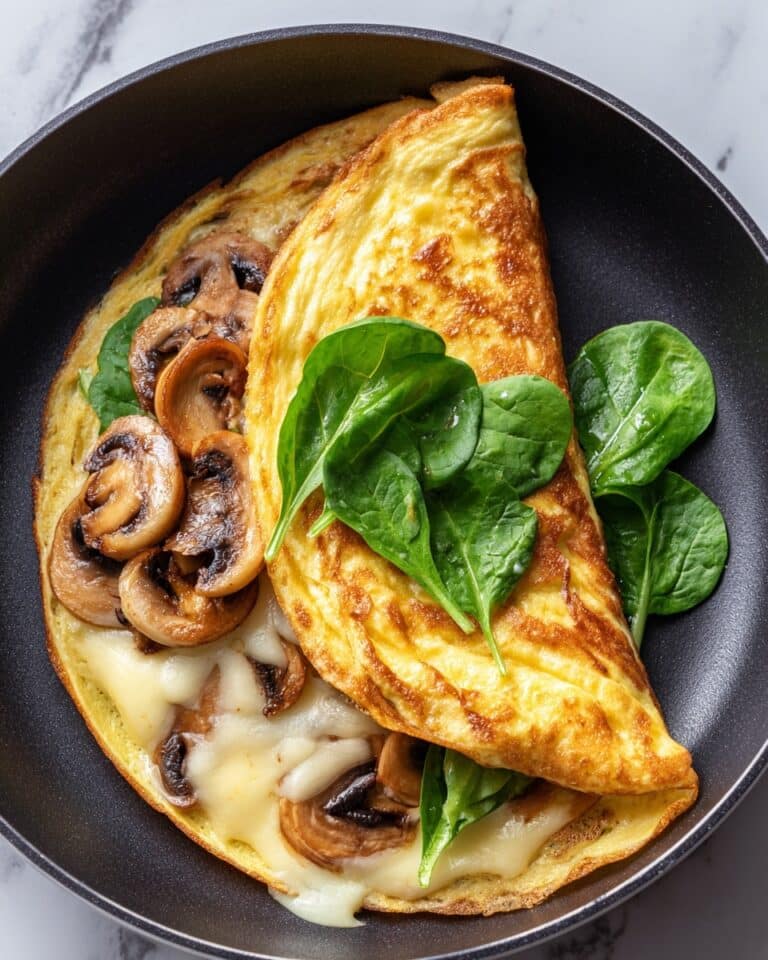 Cheese and Mushroom Omelette Recipe