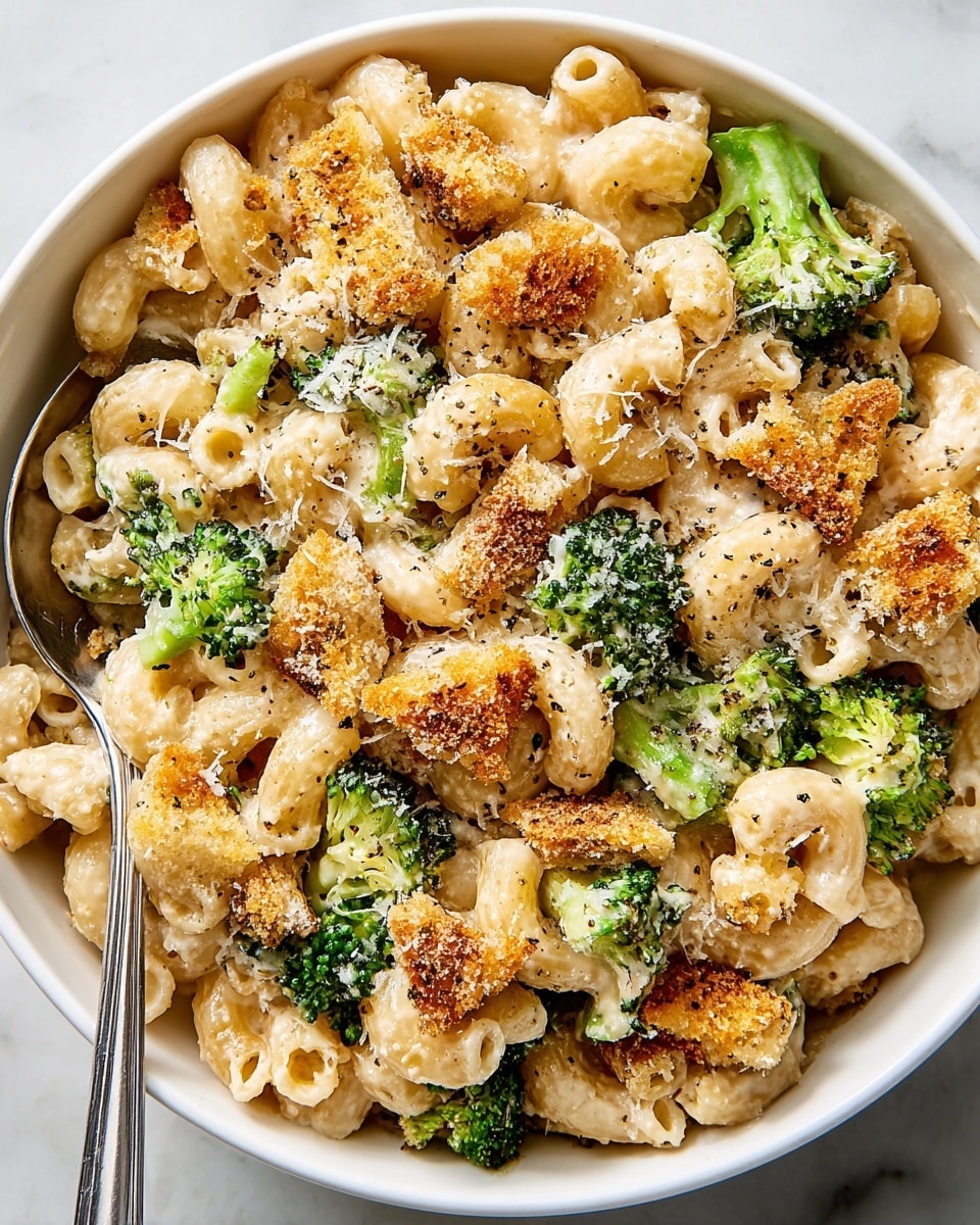 Broccoli Caesar Pasta Salad Recipe