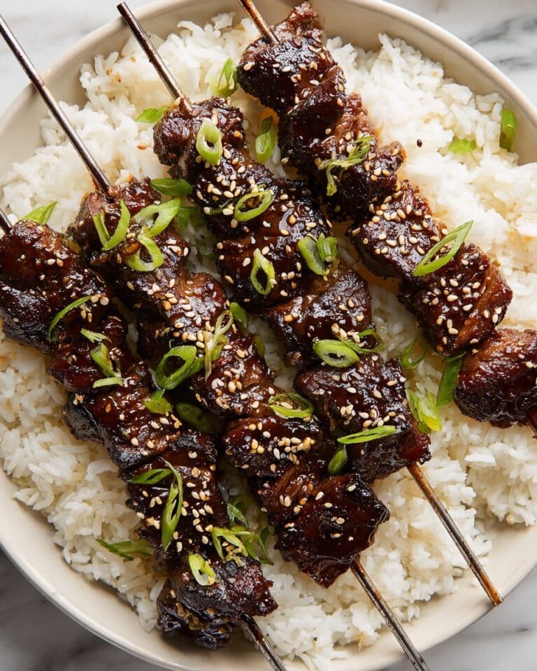 Sticky Soy Steak Skewers Recipe