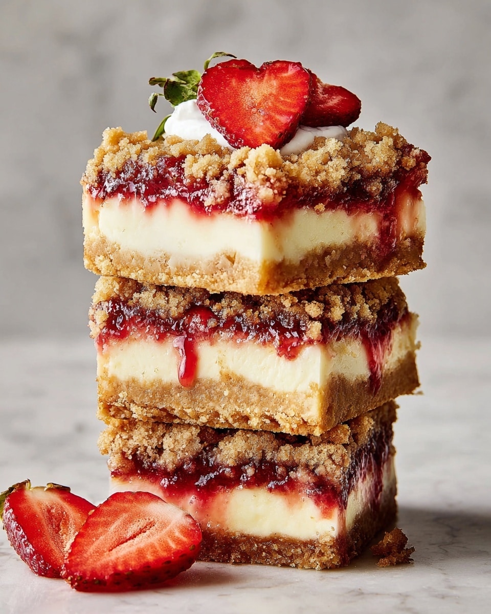 Strawberry Cheesecake Bars Recipe