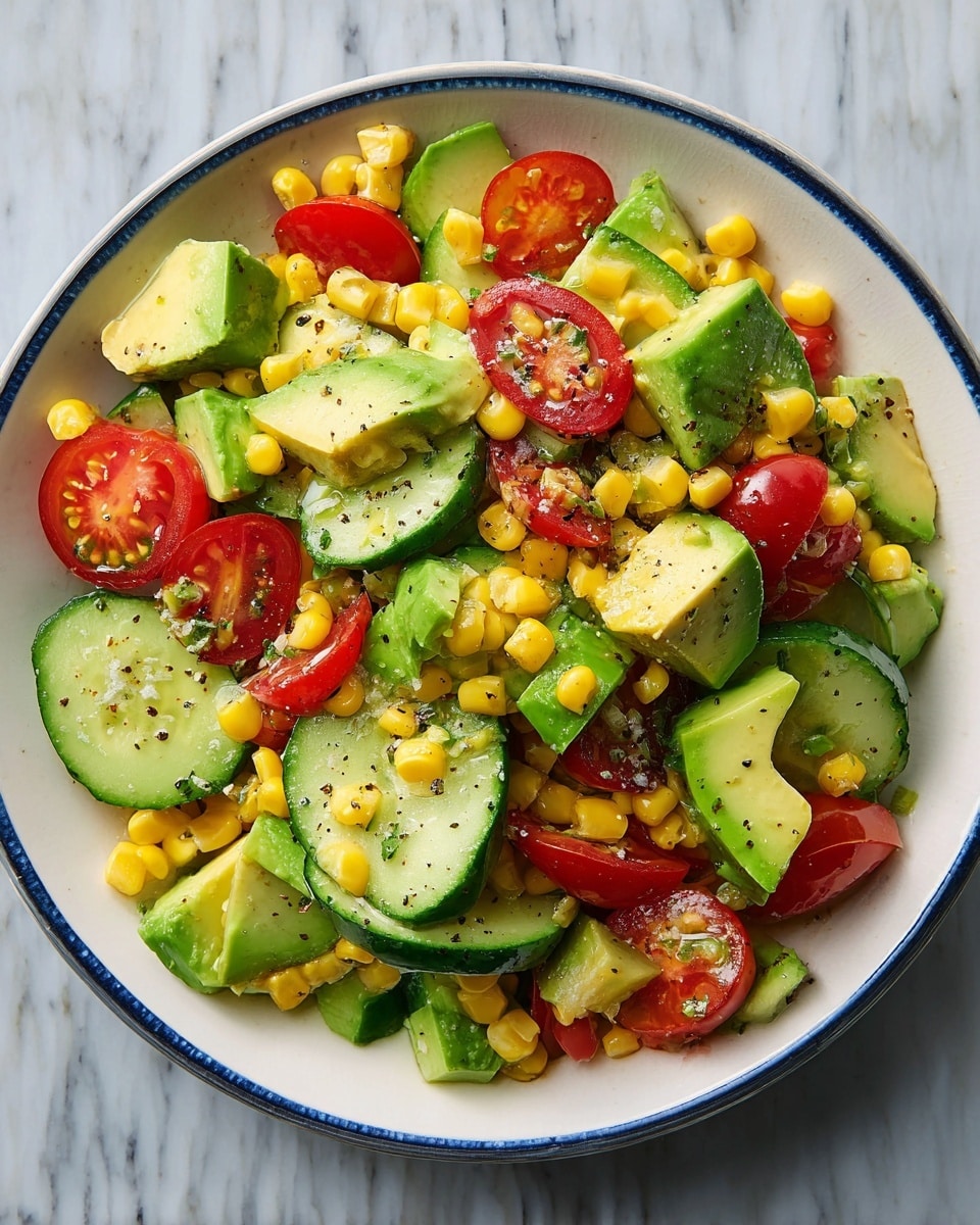 Tomato Cucumber Feta Salad Recipe