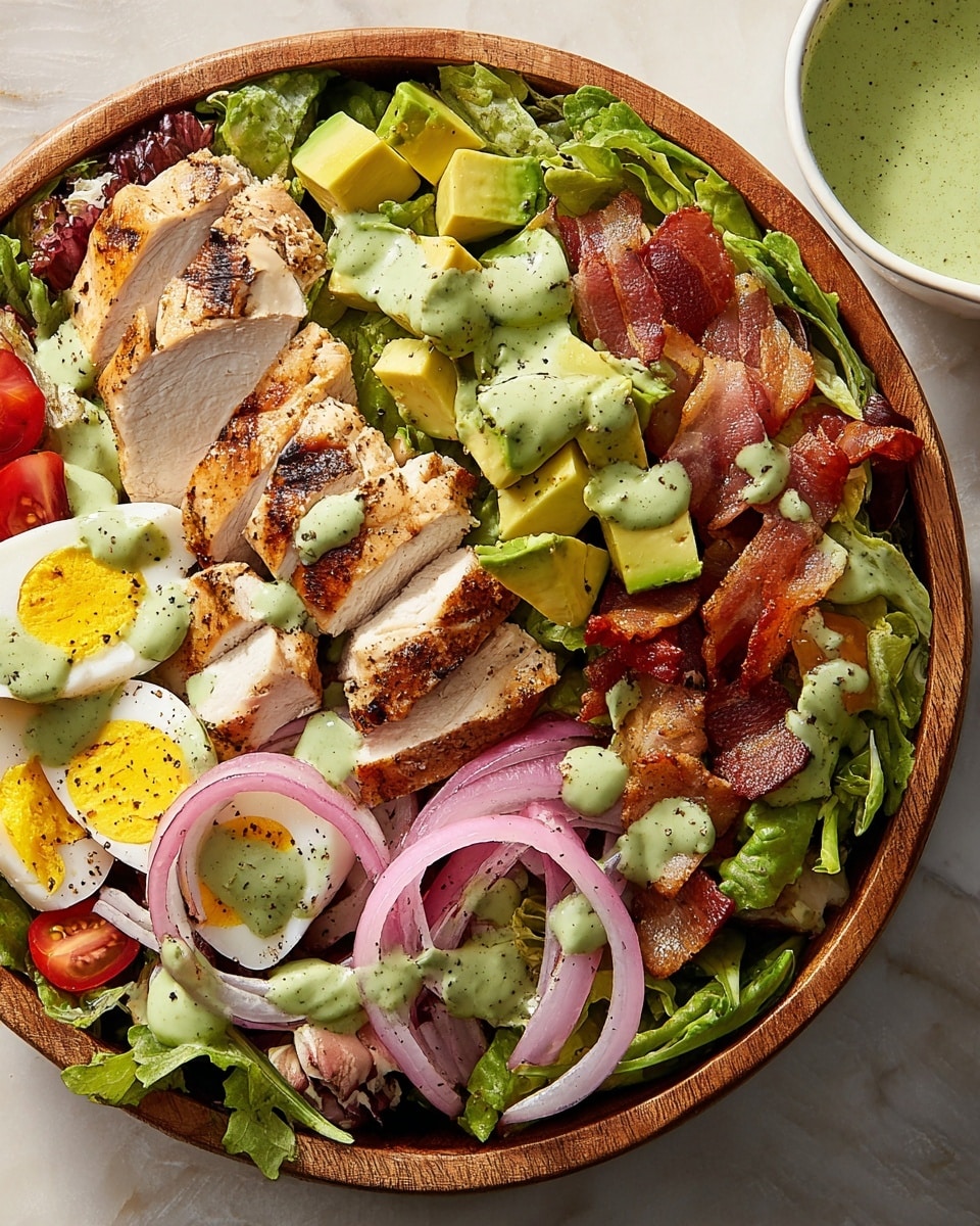 Copycat Panera Green Goddess Cobb Salad With Chicken Recipe