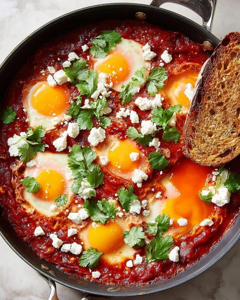Spiced Shakshuka with Feta and Cilantro Recipe