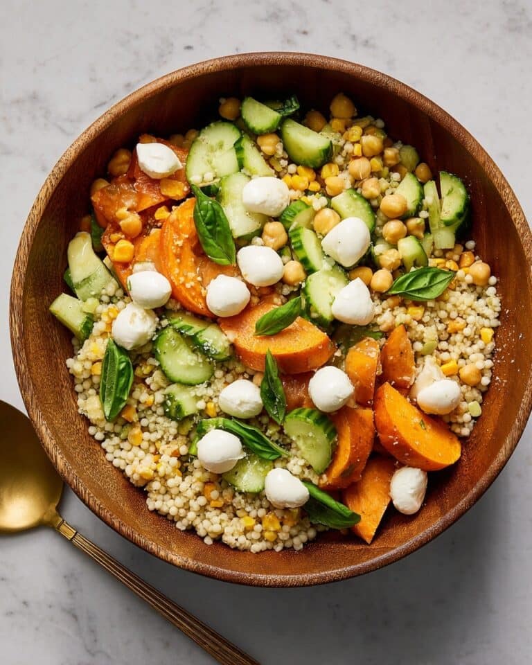 Summery Fresh Mozzarella and Couscous Salad Recipe