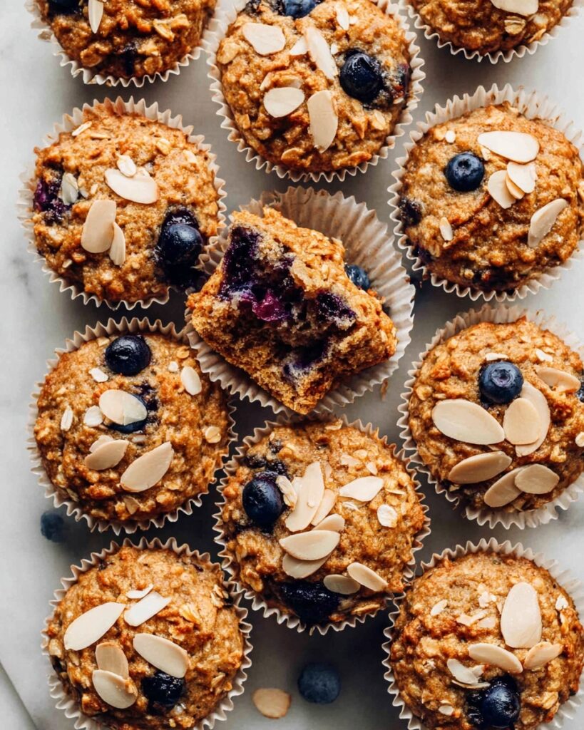 Blueberry Almond Power Muffins Recipe