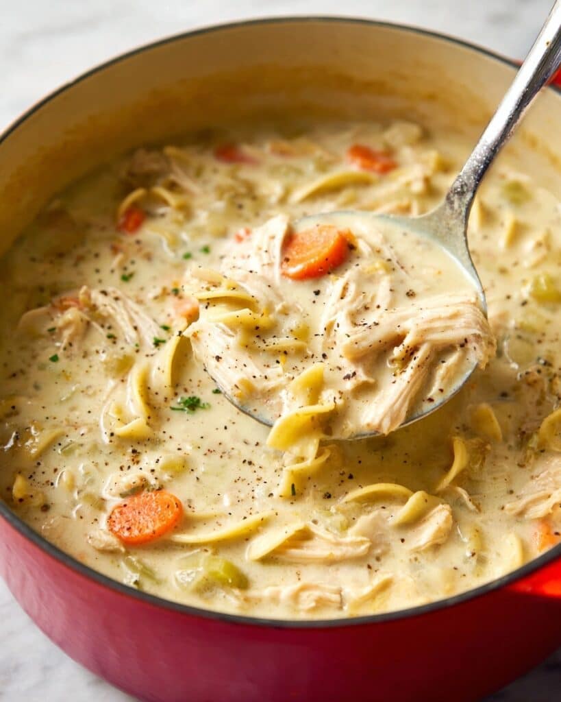 Creamy Chicken Noodle Soup Recipe