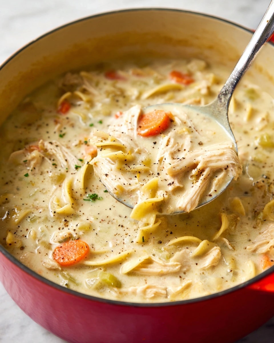 Creamy Chicken Noodle Soup Recipe