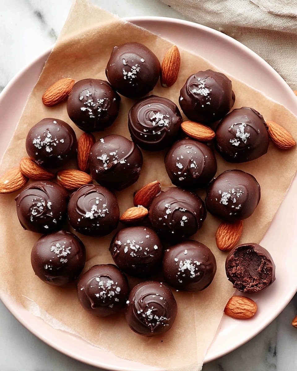Healthy Chocolate-Covered Date & Almond Truffles Recipe