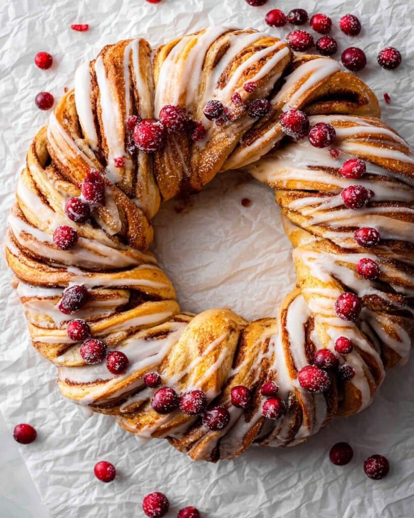 Cinnamon Roll Wreath Recipe