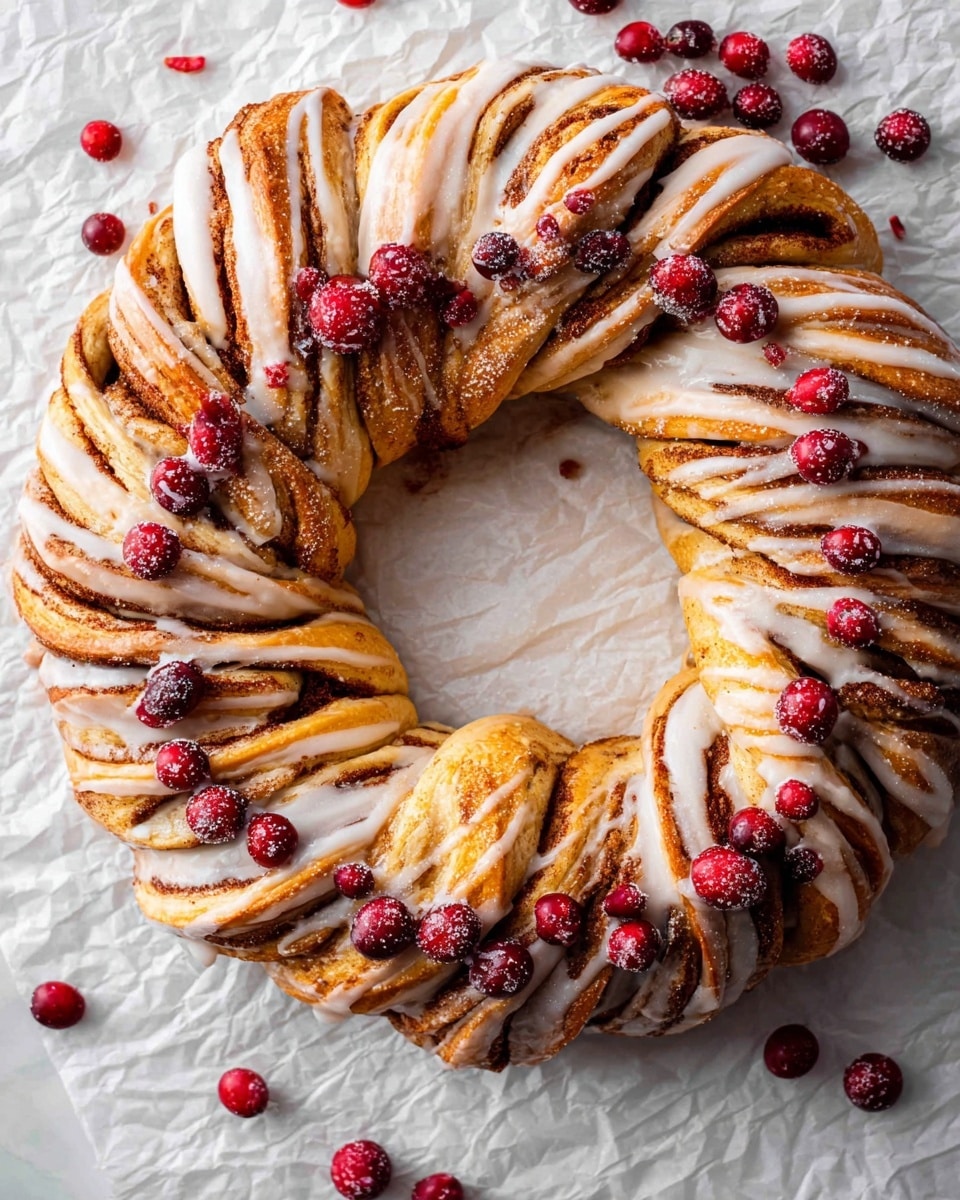 Cinnamon Roll Wreath Recipe