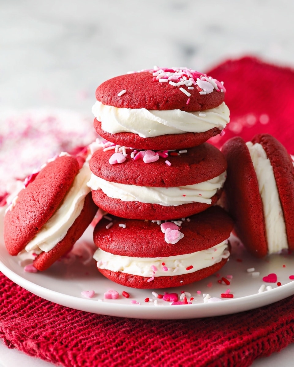 Red Velvet Cookie Sandwiches Recipe