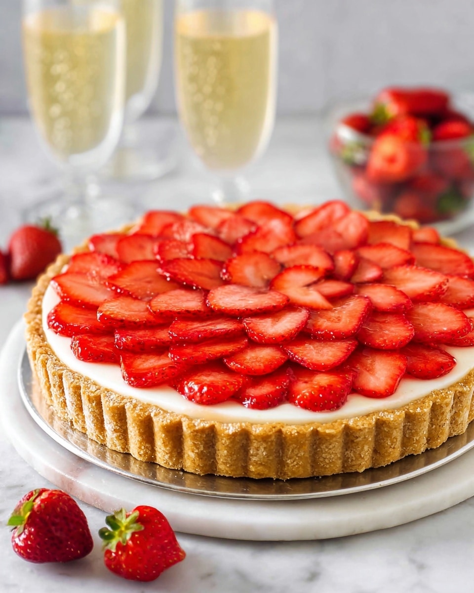 Strawberry Champagne Tart Recipe