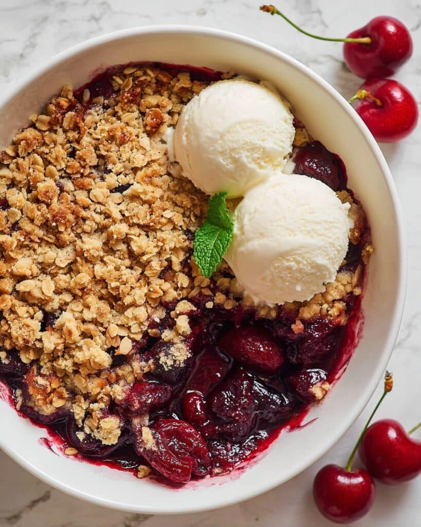Homemade Cherry Crisp Recipe