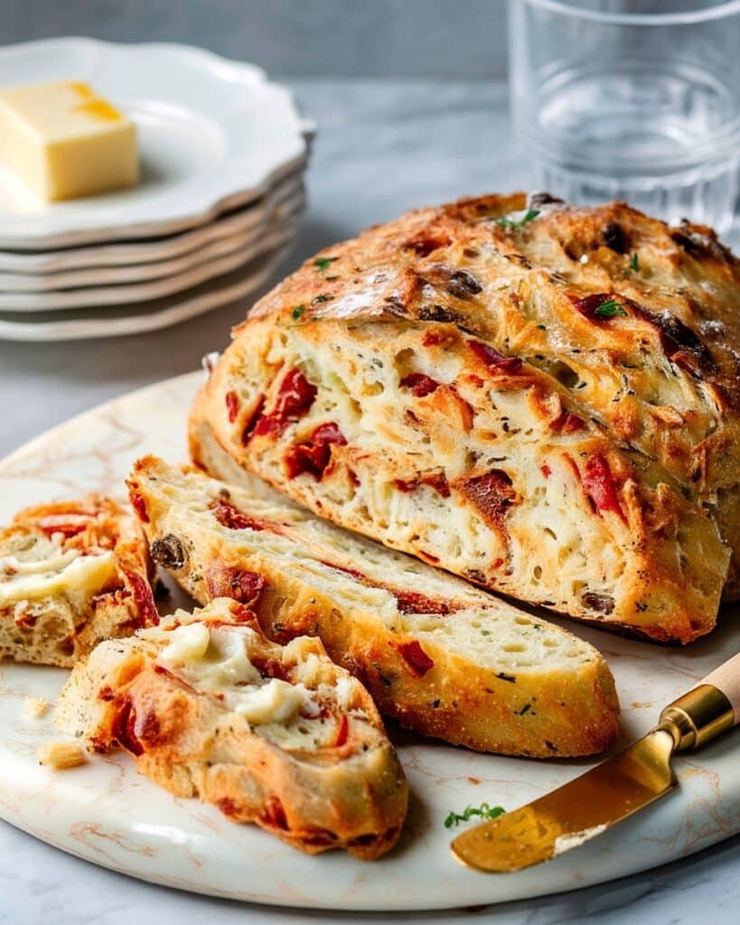 Crusty No-Knead Pizza Bread with Hot Honey Butter Recipe