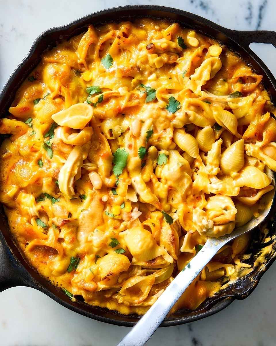 White Chicken Chili Mac Skillet Recipe