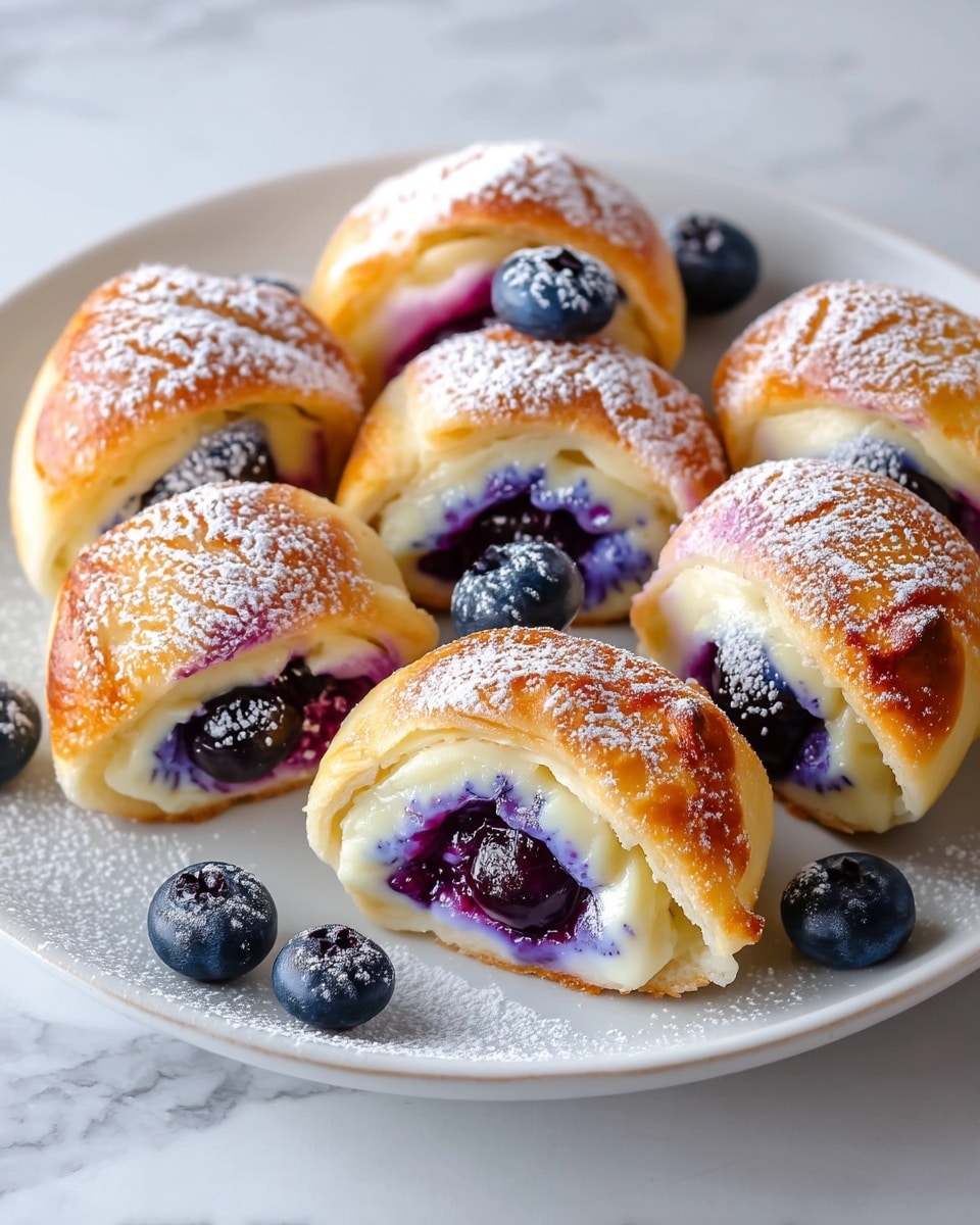 Blueberry Cheesecake Rolls Recipe