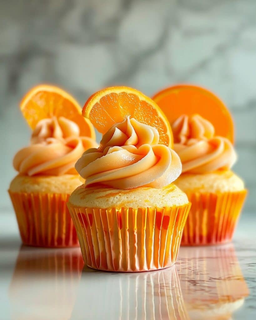 Orange Creamsicle Cupcakes with Orange Buttercream Frosting Recipe