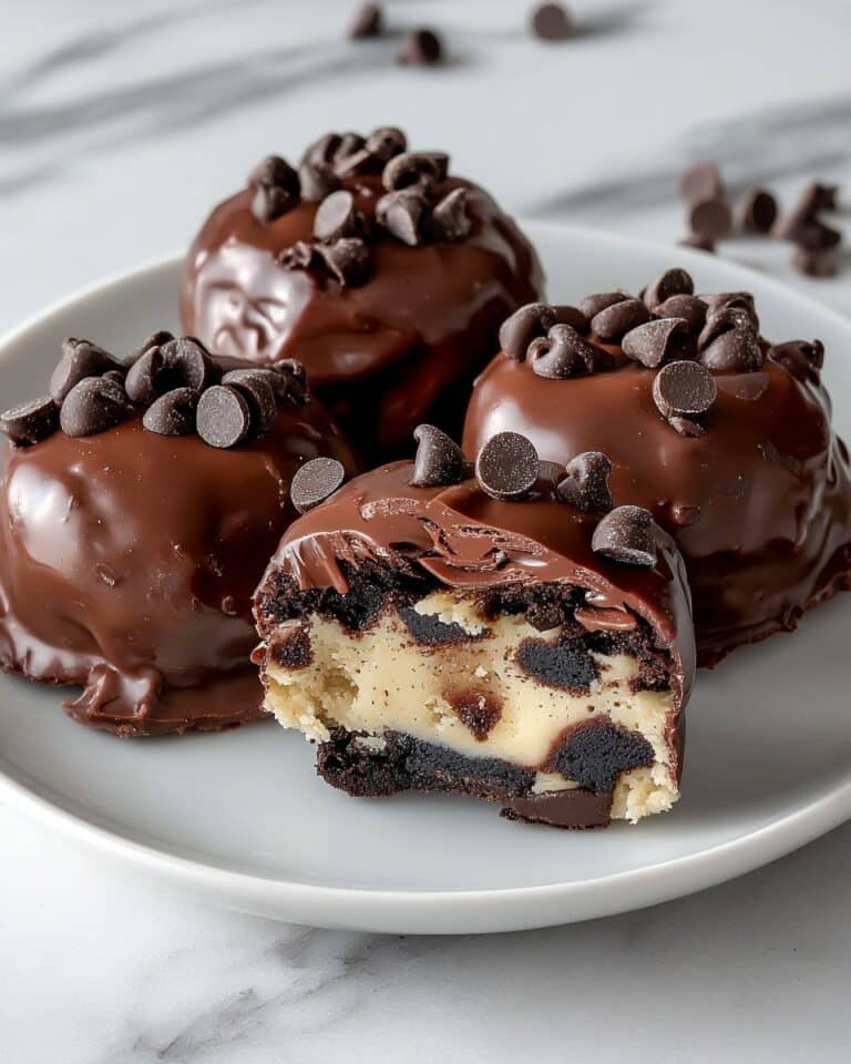 Chocolate Chip Cookie Dough Brownie Bombs Recipe
