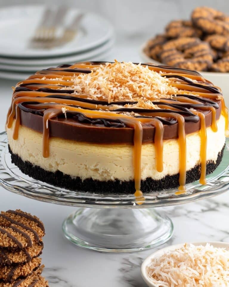 Samoa Cheesecake Recipe