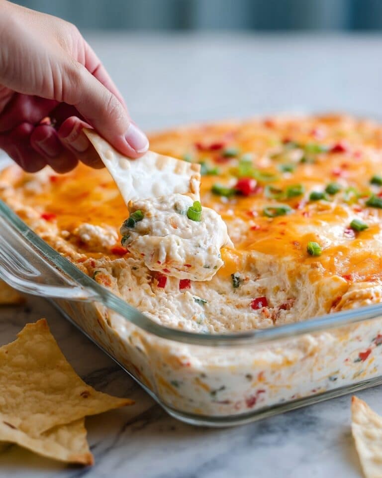 Crab Rangoon Dip with Crispy Wonton Chips Recipe
