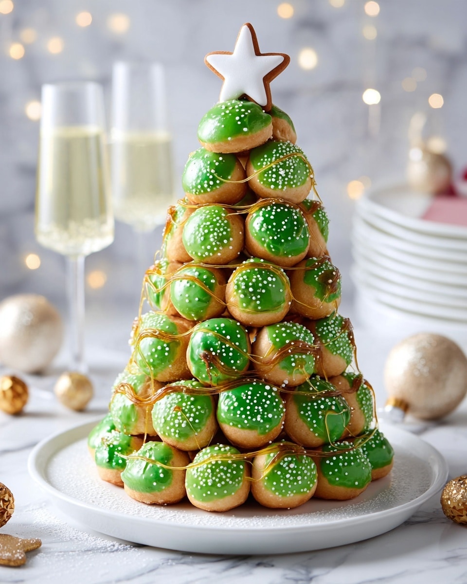 Christmas Tree Croquembouche Recipe