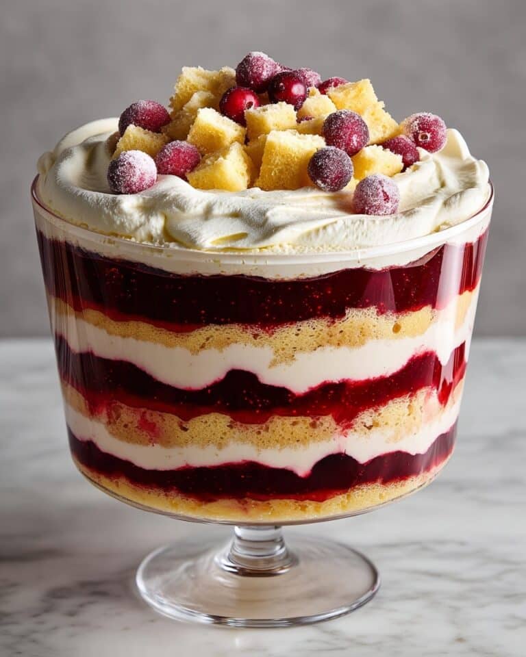 12 Layers of Christmas Cranberry Trifle Recipe