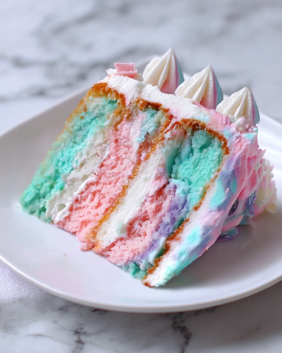 Cotton Candy Cake Fluffy Layers Recipe