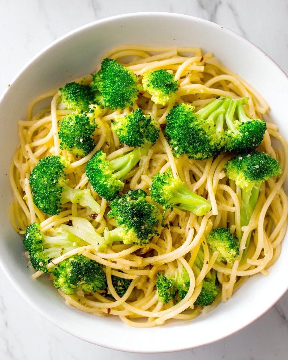 Broccoli Pasta with Garlic and Parmesan Recipe