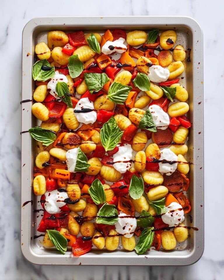 Sheet-Pan Burrata Caprese Gnocchi Recipe