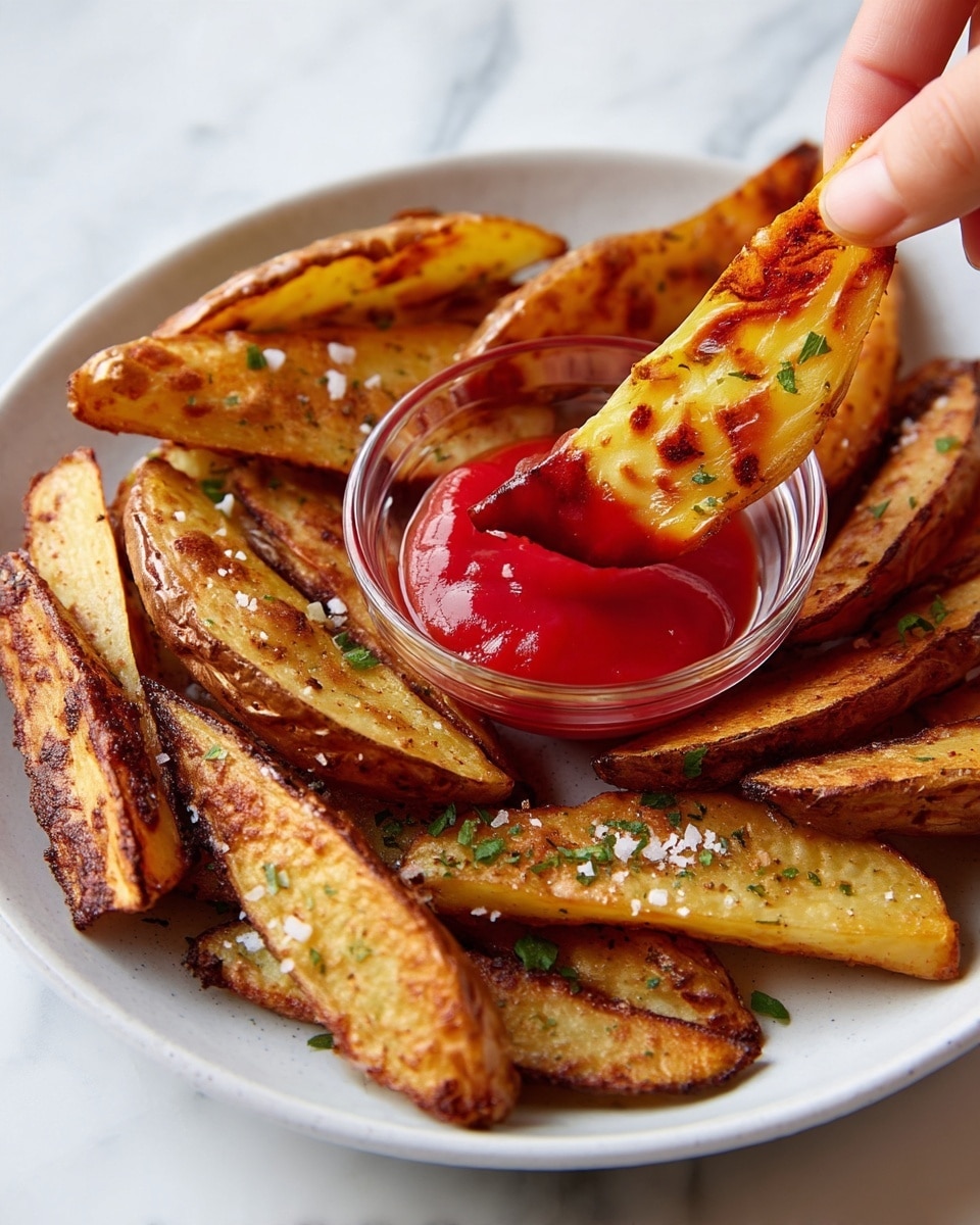 Crispy Oven-Baked Potato Wedges Recipe
