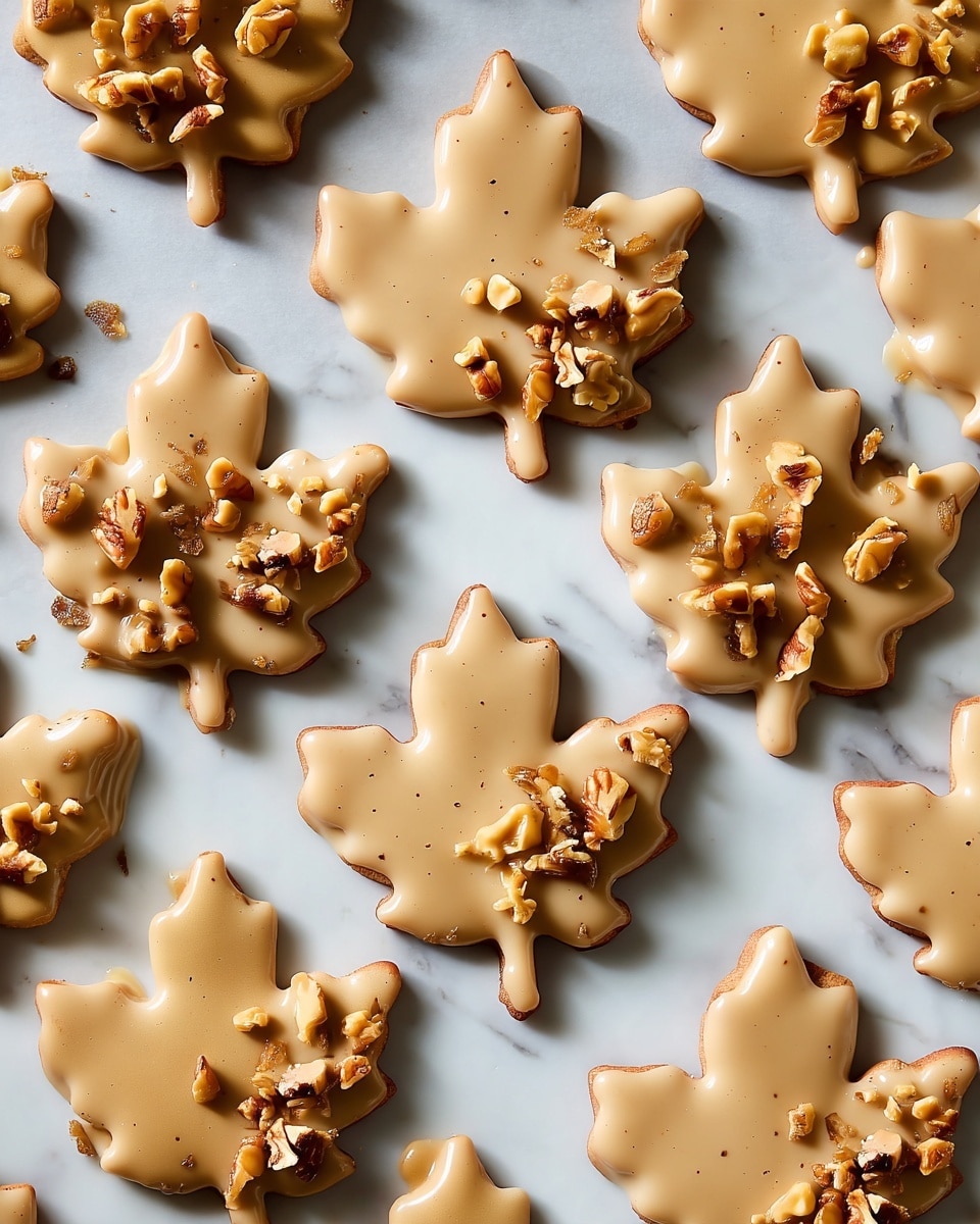 Glazed Maple Leaf Cookies Recipe
