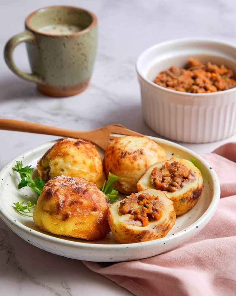 Relleno De Papa (Stuffed Potato Balls with Beef Filling) Recipe