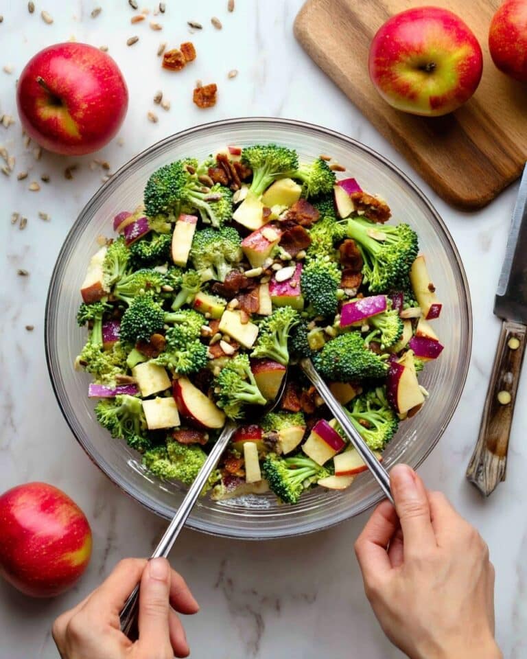 Healthy Broccoli Apple Salad With Greek Yogurt Recipe