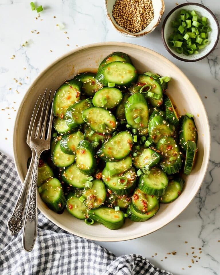 15-Minute Spicy Cucumber Salad Recipe